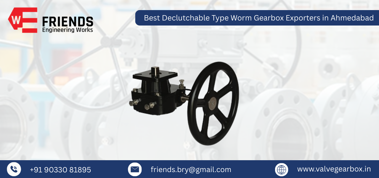Best Declutchable Type Worm Gearbox Exporters in Ahmedabad