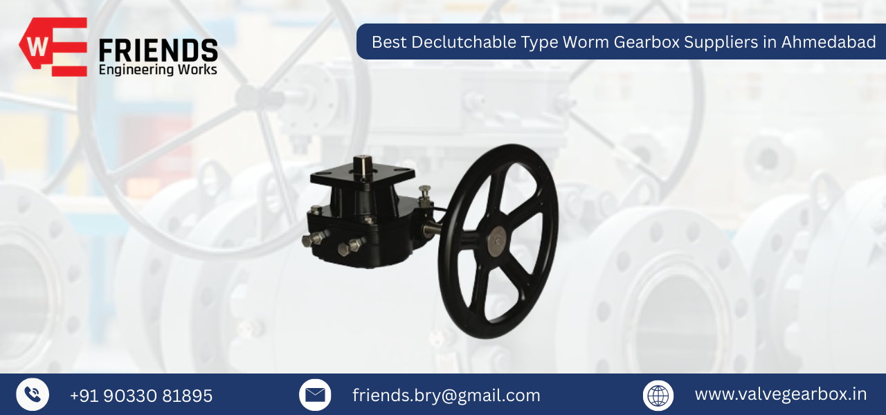 Best Declutchable Type Worm Gearbox Suppliers in Ahmedabad